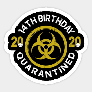 14Th Birthday 2020 Quarantined Graduation Sticker